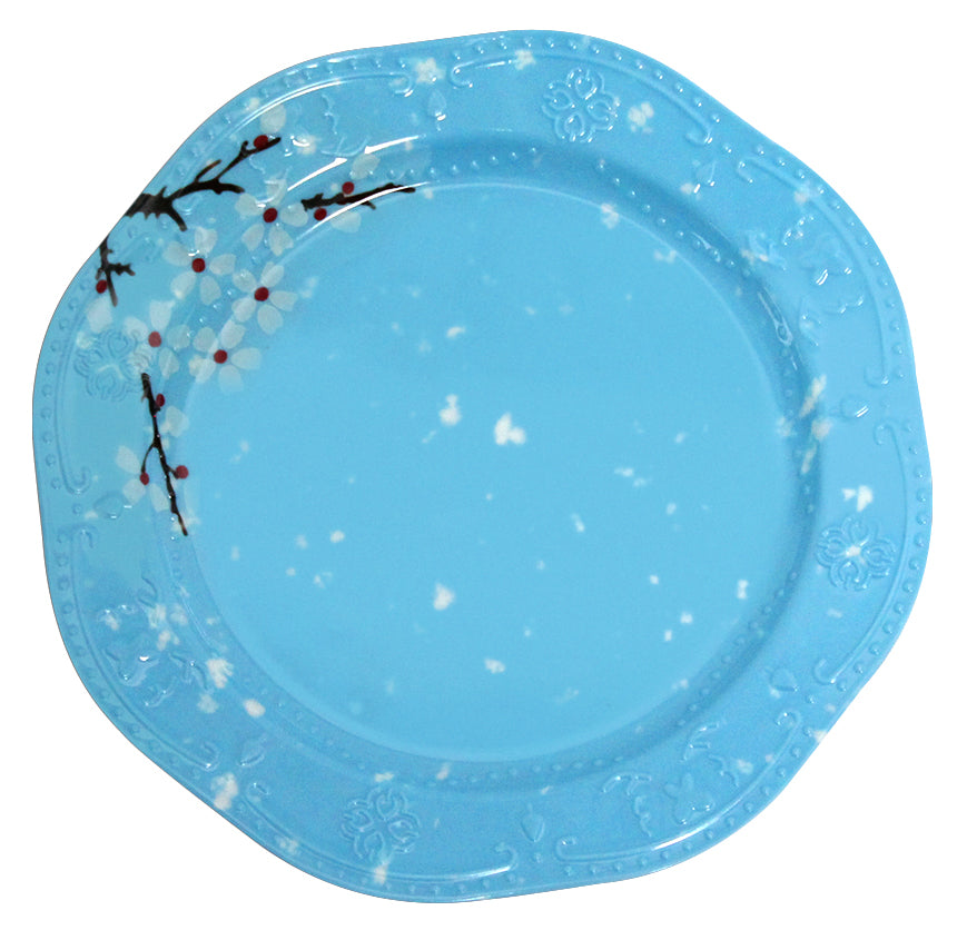 PLATO PASTELERO 8 MELAMINA AZUL DECO SKU: 003-301-020