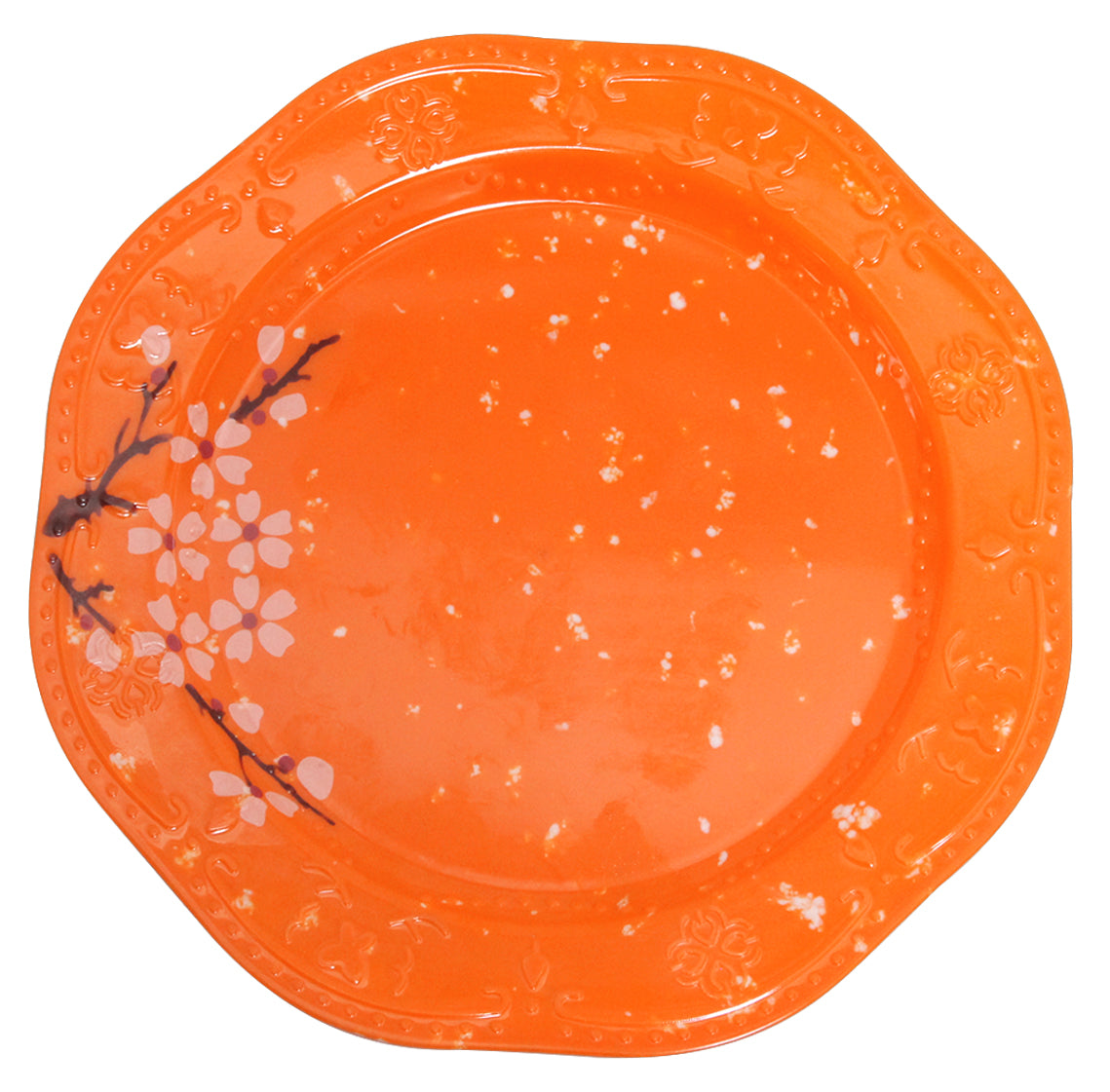 PLATO TRINCHE 10 MELAMINA NARANJA DECO SKU : 003-302-025