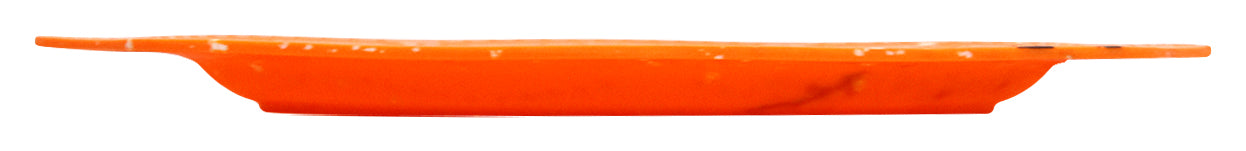 PLATO OVALADO 12 MELAMINA NARANJA DECO SKU : 003-302-030
