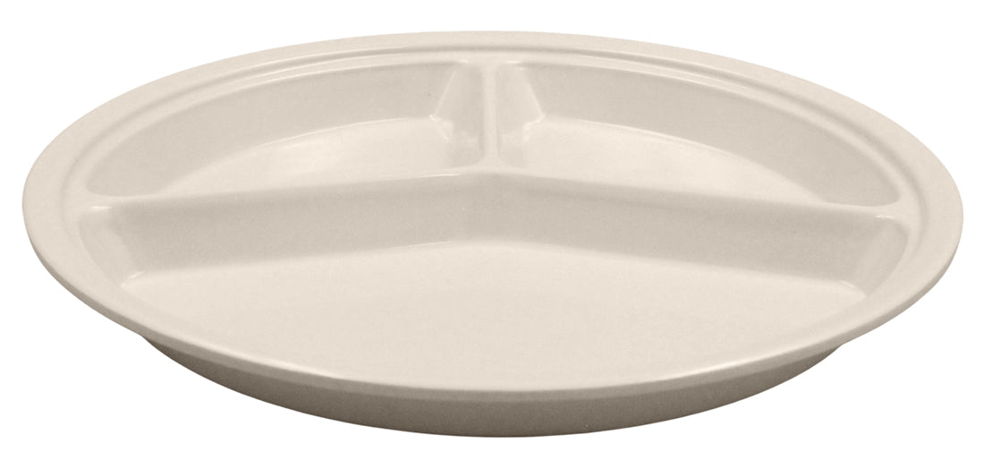PLATO 3 SECCIONES 9" INST MELA BEIGE SKU : 004-108-126