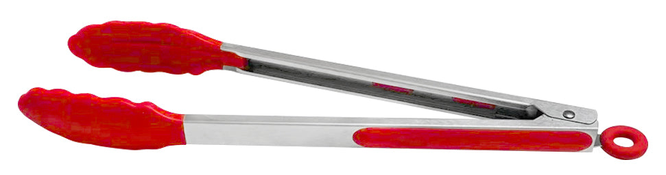 PINZA SILICON Y AC. INOX 12" COLOR ROJO SKU : 020-001-083