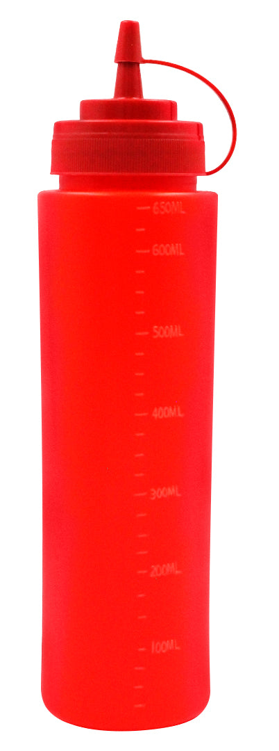 BOTELLA DISPENSADORA PLASTICO ROJO 24OZ SKU : 023-102-024