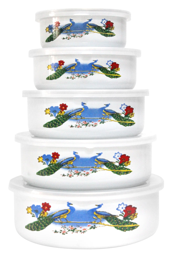 JGO 5 MIXING BOWL PELTRE DECO PAVORREAL SKU : 043-070-003