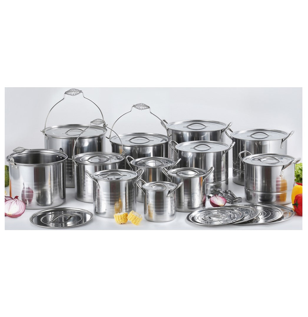 STOCK POT JUMBO SET ACERO INOXIDABLE SKU : 049-001-006