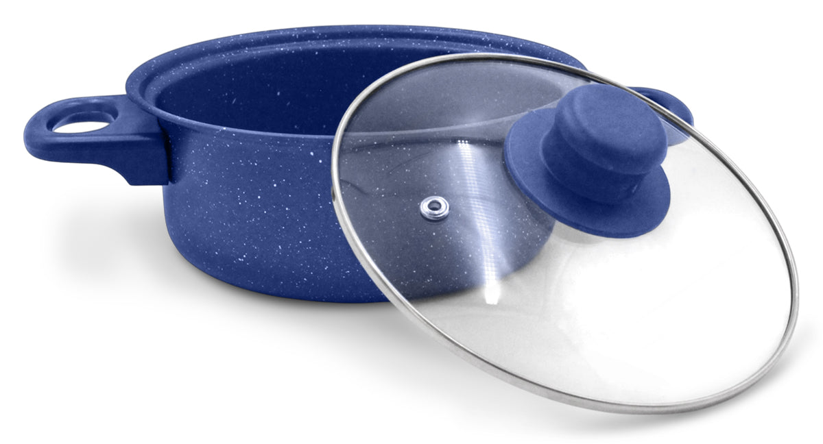 BAT OLLA 16,18,22 Y SART 22CM INOX AZUL SKU : 049-007-002