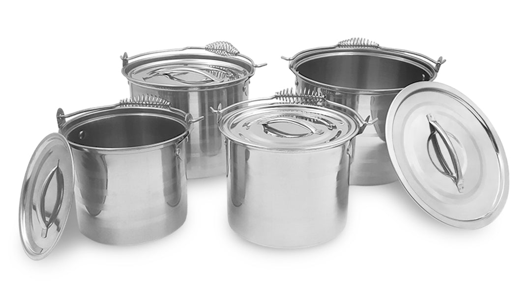 STOCKPOT 1.81L,2.7L,4.27L,4.87L AC.INOX SKU : 049-101-003