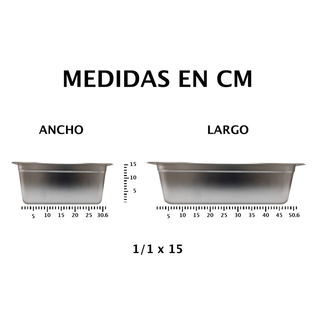 INSERTO AC.INOX 1/1X15 NSF SKU : 058-101-024