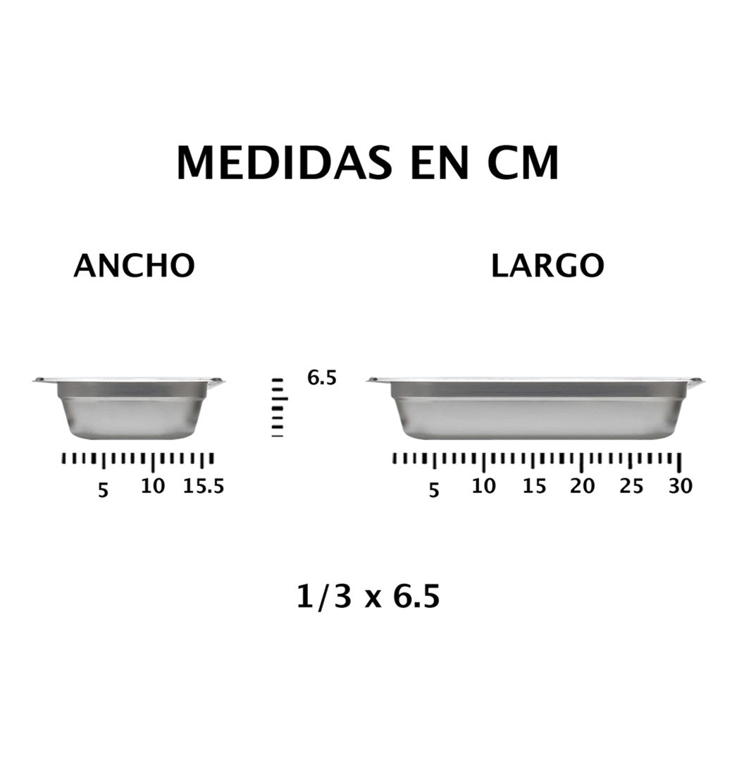INSERTO AC.INOX 1/3X6.5 NSF SKU : 058-101-028