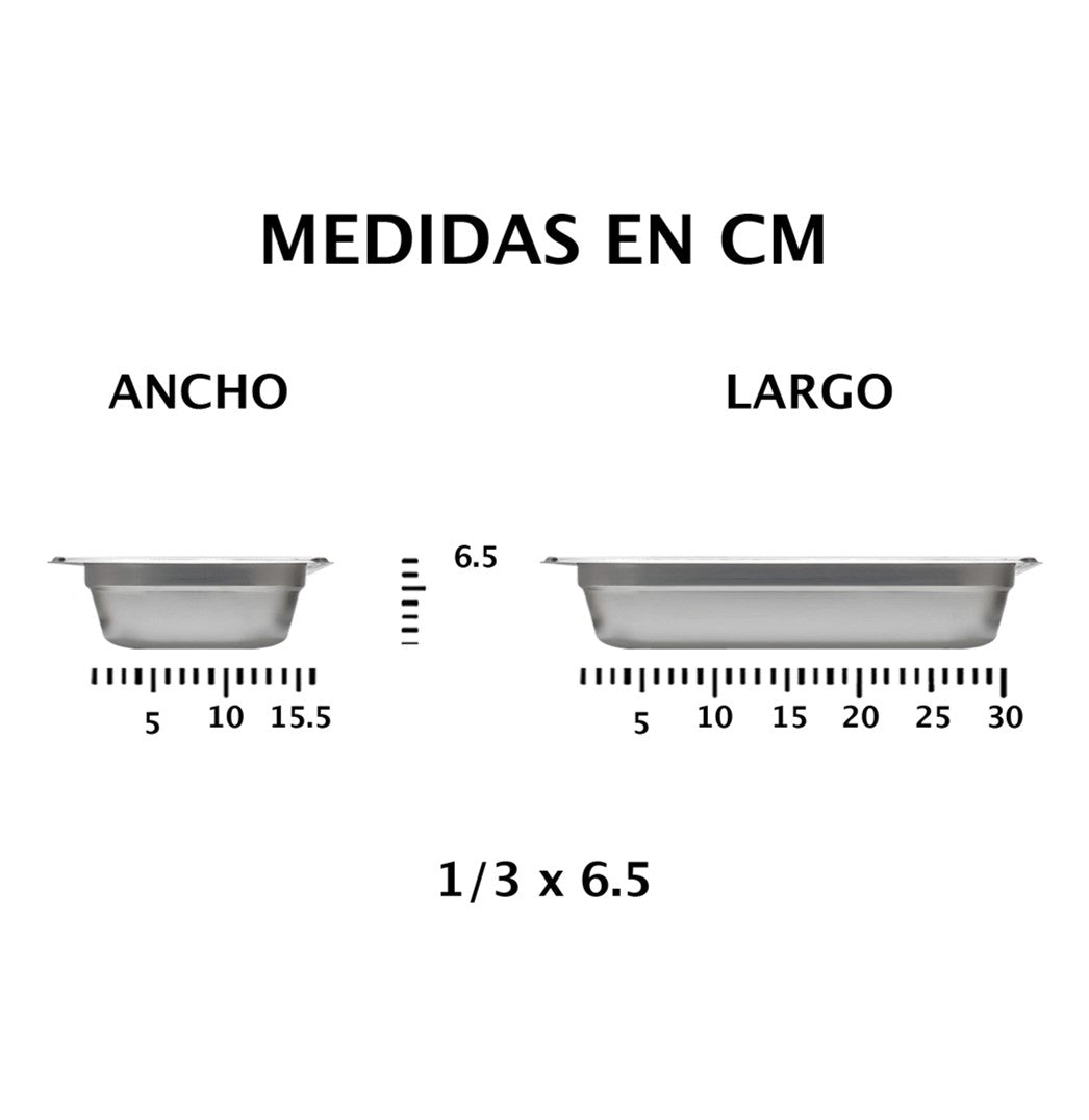 INSERTO AC.INOX 1/3X6.5 NSF   SKU : 058-101-028