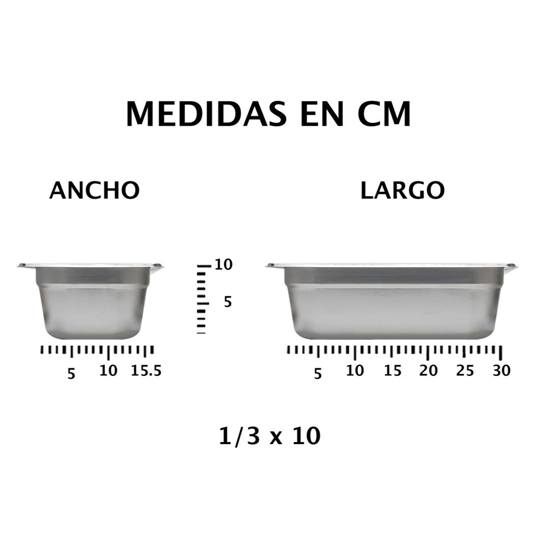 INSERTO AC.INOX. 1/3X10 NSF   SKU : 058-101-029