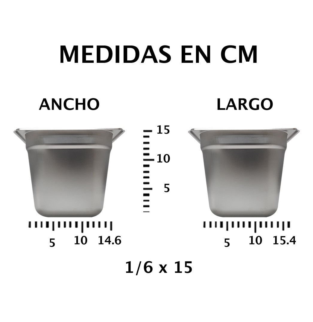 INSERTO AC.INOX 1/6X15 NSF   SKU : 058-101-036