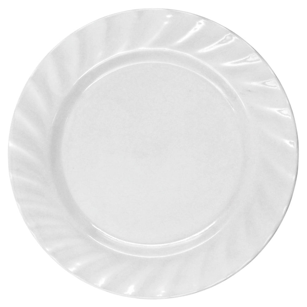 PLATO PASTELERO ONDULADO 8" MELAMINA BLA SKU : 103-009-001