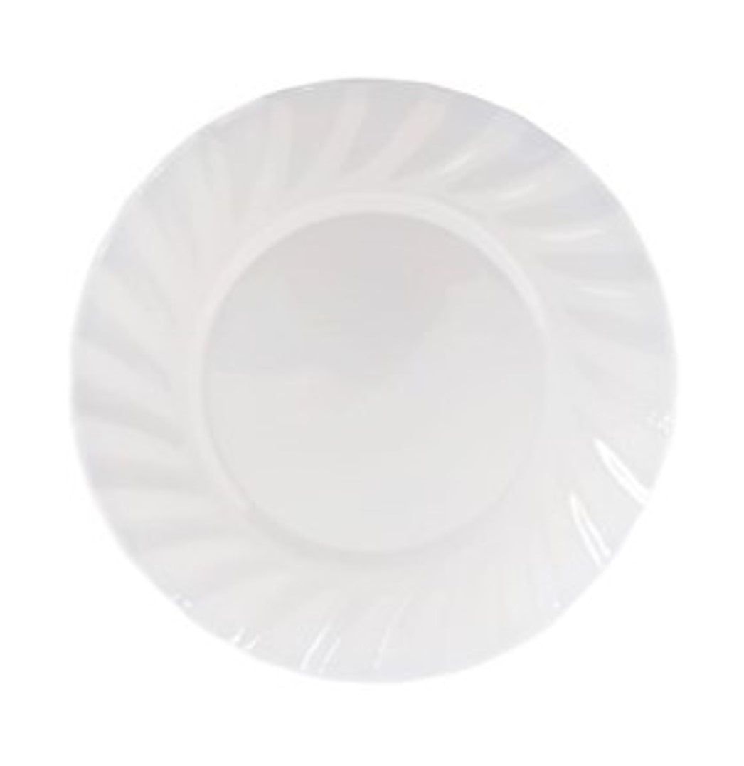PLATO PASTELERO ONDULADO 8" MELAMINA BLA SKU : 103-009-001