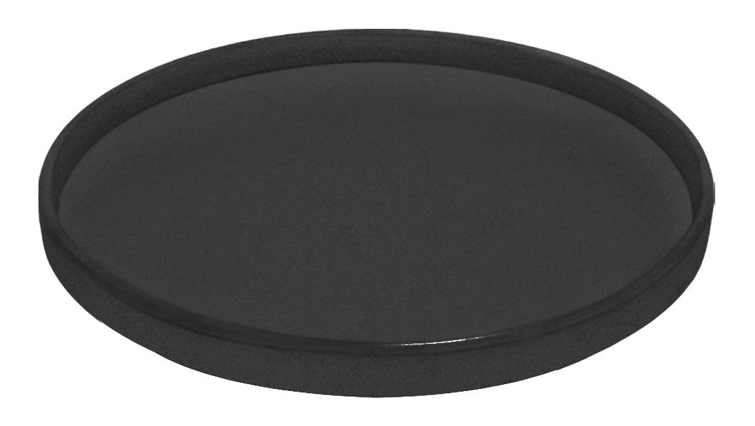 PLATO REDONDO PESTAÑA 27CM NEGRO DIAM. SKU : 105-015-163
