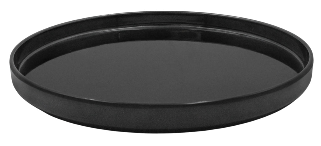 PLATO REDONDO PESTAÑA 27CM NEGRO DIAM. SKU : 105-015-163