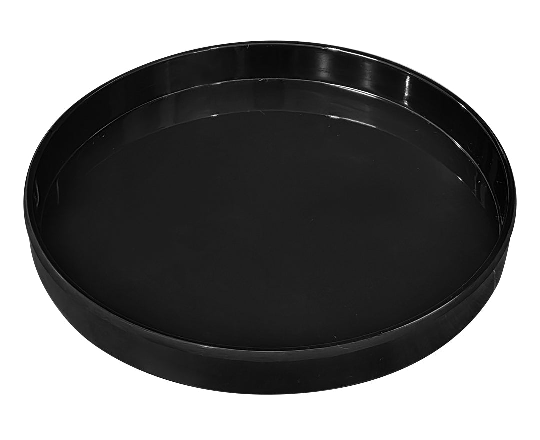 PLATO REDONDO PESTAÑA 20.5CM NEGRO DIAM. SKU : 105-015-165