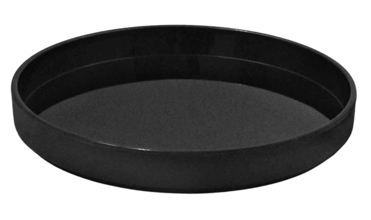 PLATO REDONDO PESTAÑA 20.5CM NEGRO DIAM. SKU : 105-015-165