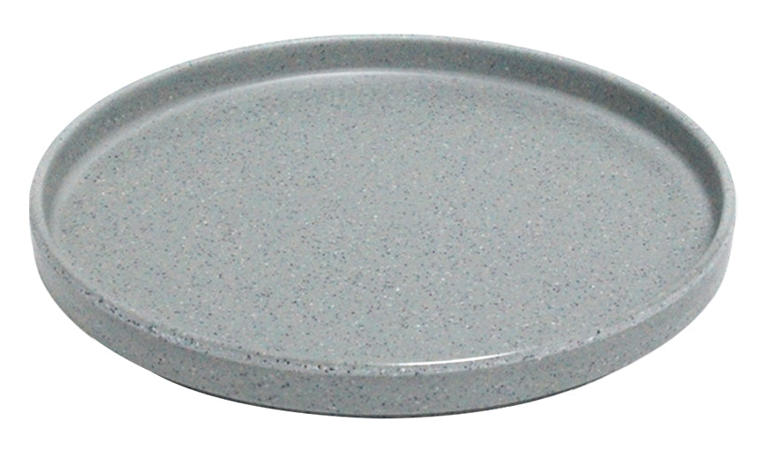 PLATO REDONDO PESTAÑA 23CM GRIS DIAM. SKU : 105-018-032