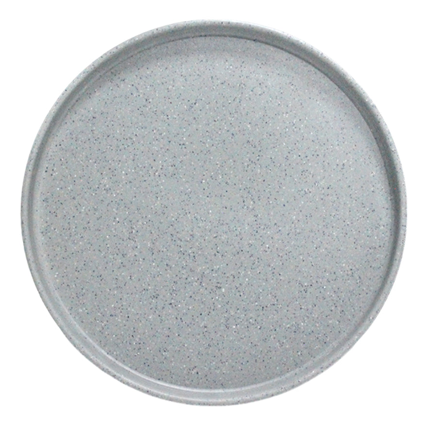 PLATO REDONDO PESTAÑA 23CM GRIS DIAM. SKU : 105-018-032