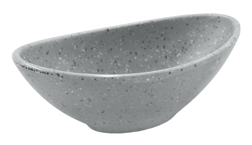 MINI PLATO OVALADO HONDO 4" GRIS DIAM. SKU : 105-018-050