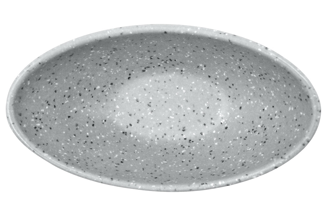 MINI PLATO OVALADO HONDO 4" GRIS DIAM. SKU : 105-018-050