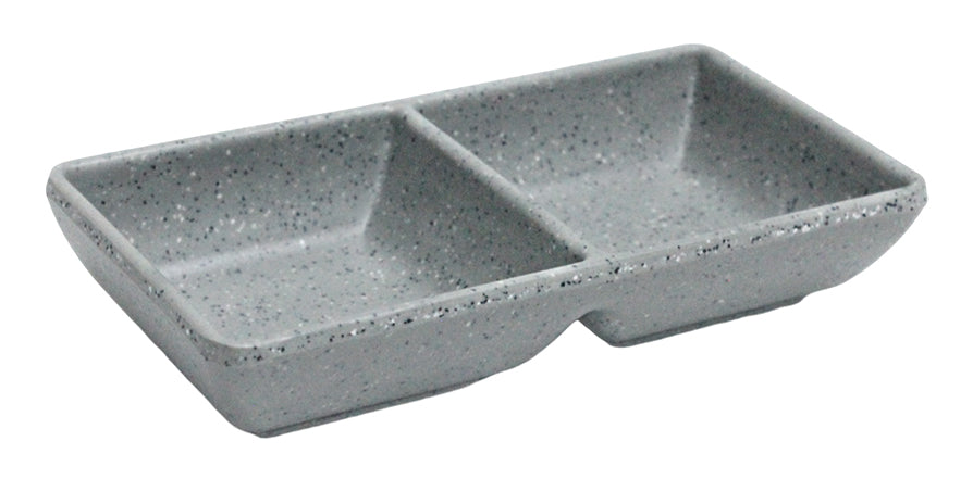 SALSERA 2 COMPARTIMENTOS GRIS DIAM. SKU : 105-018-052