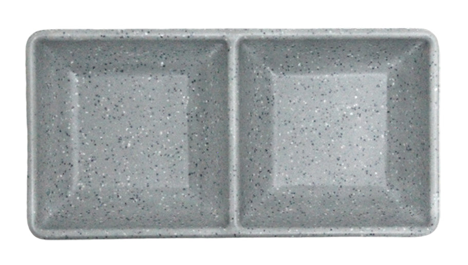 SALSERA 2 COMPARTIMENTOS GRIS DIAM. SKU : 105-018-052