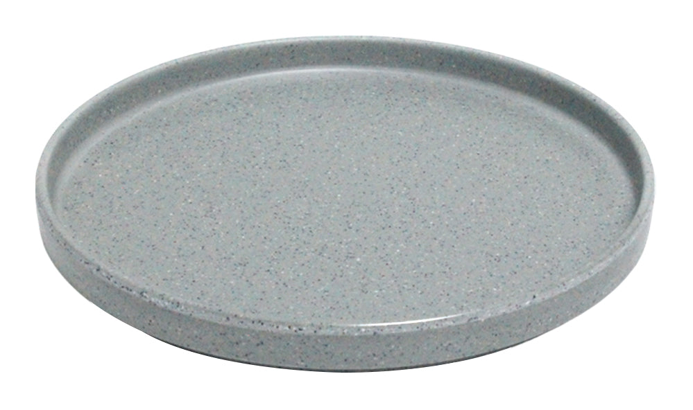 PLATO REDONDO PESTAÑA 27CM GRIS DIAM. SKU : 105-018-163