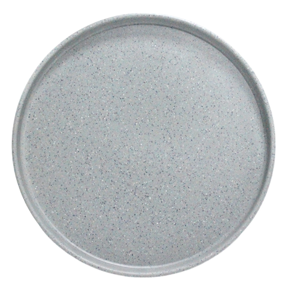 PLATO REDONDO PESTAÑA 27CM GRIS DIAM. SKU : 105-018-163