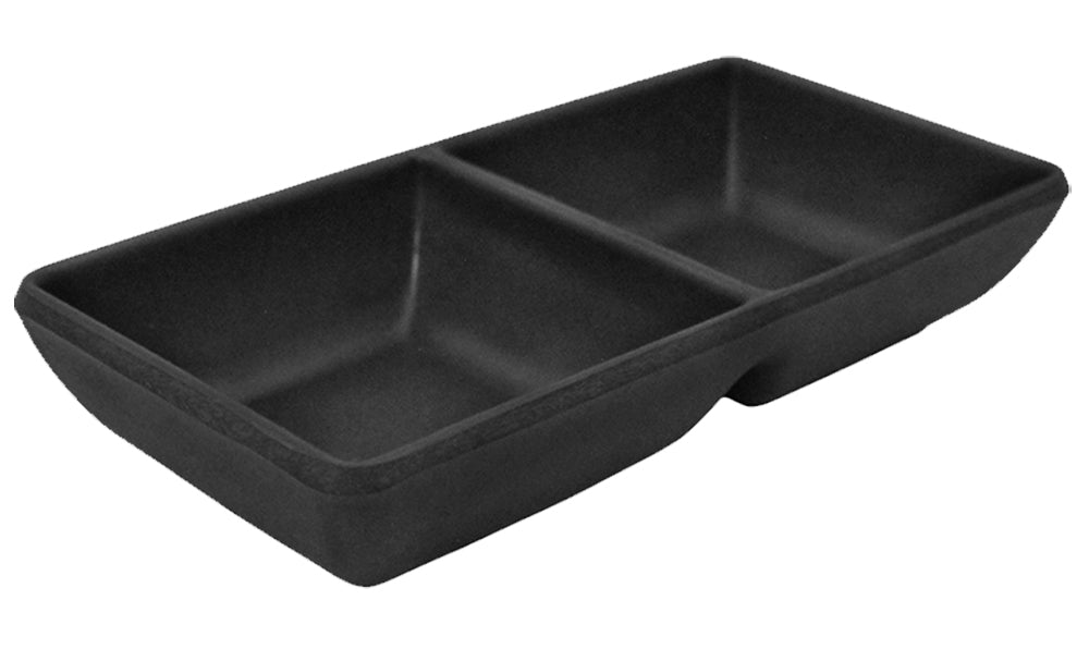 SALSERA 2 COMPARTIMIENTOS JET BLACK SKU : 105-051-111