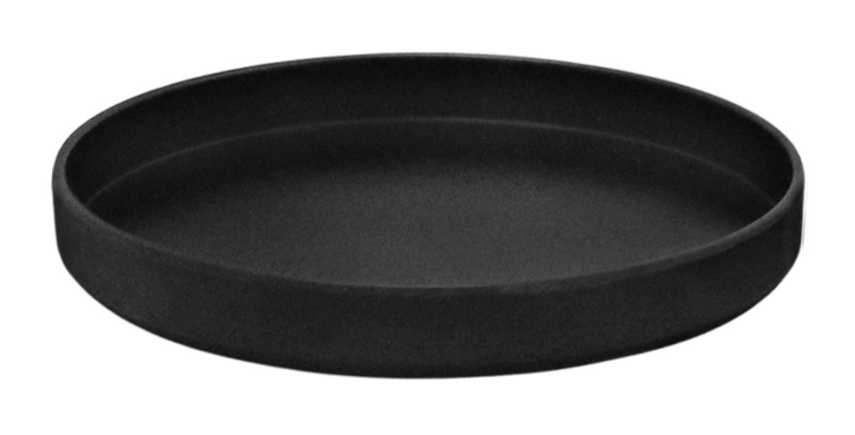 PLATO REDONDO C/PESTAÑA 20.5CM JET BLACK SKU : 105-051-165