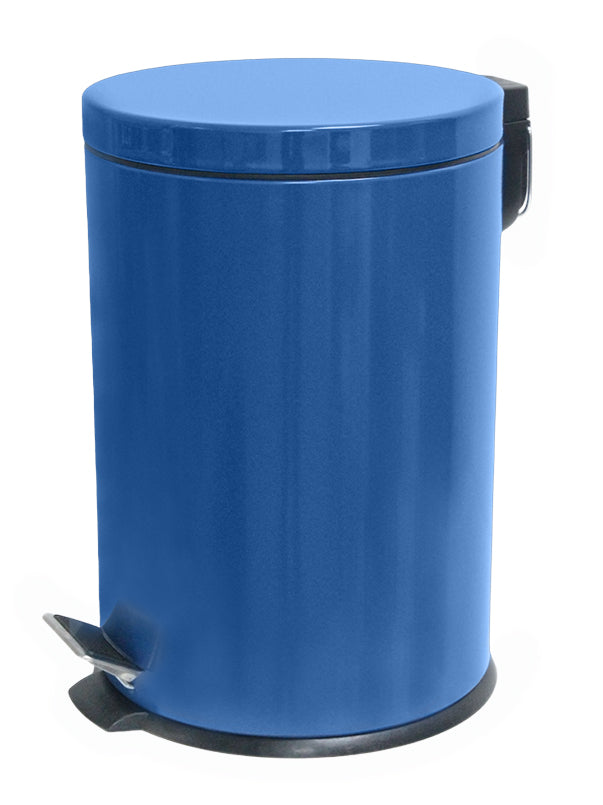 BOTE DE BASURA 7L AZUL METALICO SKU : 130-003-007