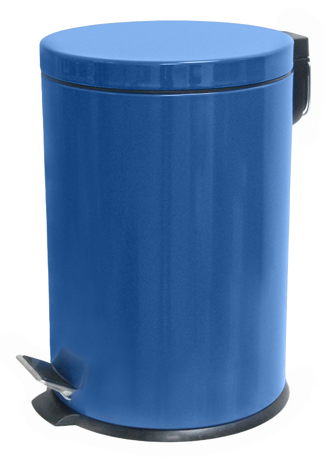 BOTE DE BASURA 20L AZUL METALICO SKU : 130-003-020