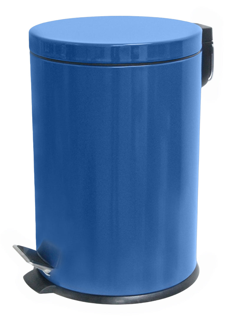 BOTE DE BASURA 30L AZUL METALICO SKU : 130-003-030