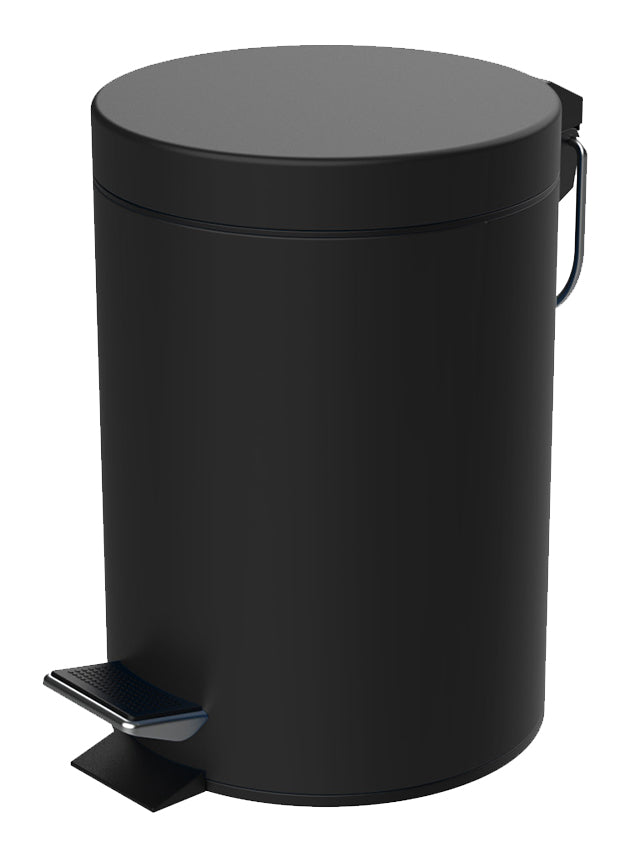 BOTE DE BASURA 7L NEGRO METALICO SKU : 130-004-007