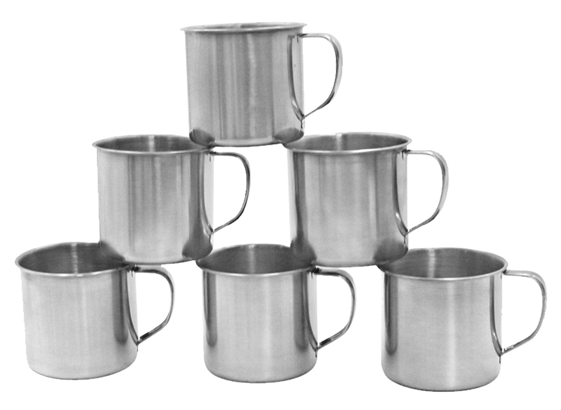 SET 6 TAZAS 8CM AC. INOX. SKU : 146-060-008