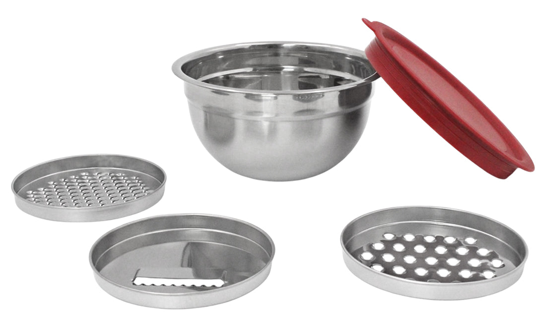 RALLADOR C/CUBETA 1.4L AC. INOX. 3 PZS SKU : 146-099-003