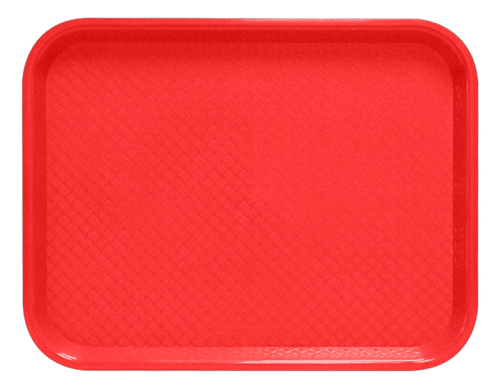 CHAROLA FAST FOOD 14x18" PLAST. ROJO SKU : 156-004-003