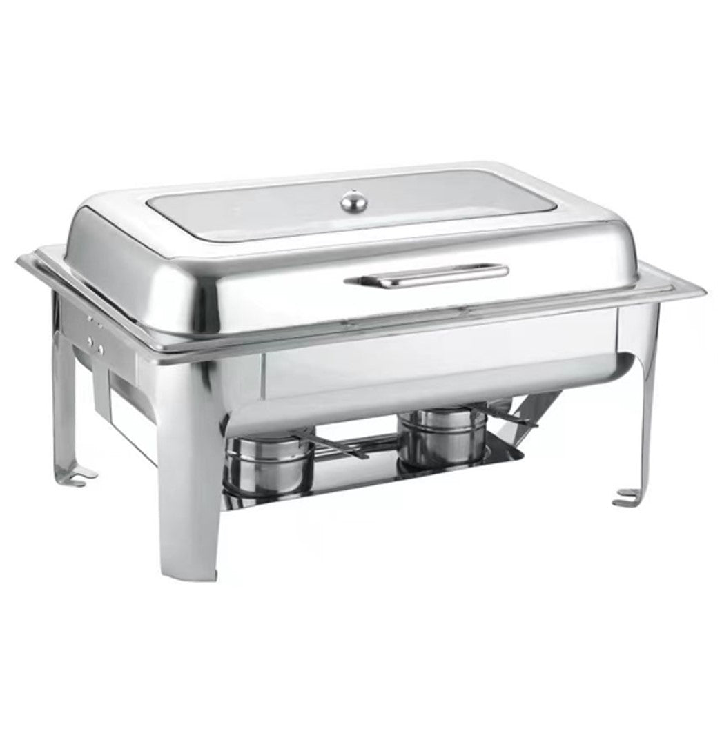 CHAFER DE LUJO RECTANGULAR 9L AC INOX  SKU : 157-101-001