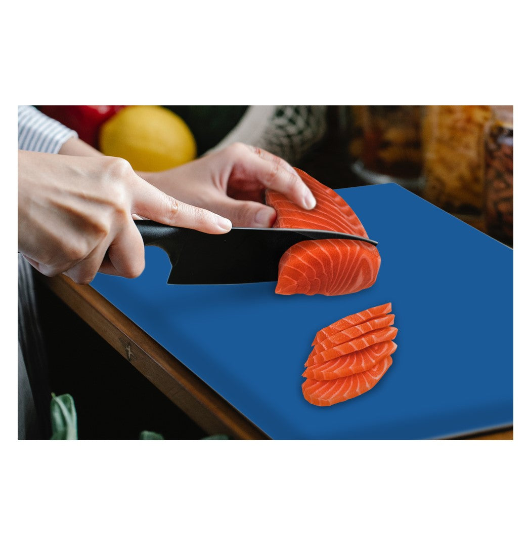 TABLA PARA PICAR POLIETILENO 45X30X1.2 CM AZUL SKU : 170-001-113