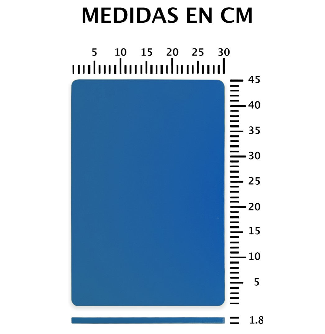 TABLA PARA PICAR PE 45X30X1.8 CM AZUL SKU : 170-001-123