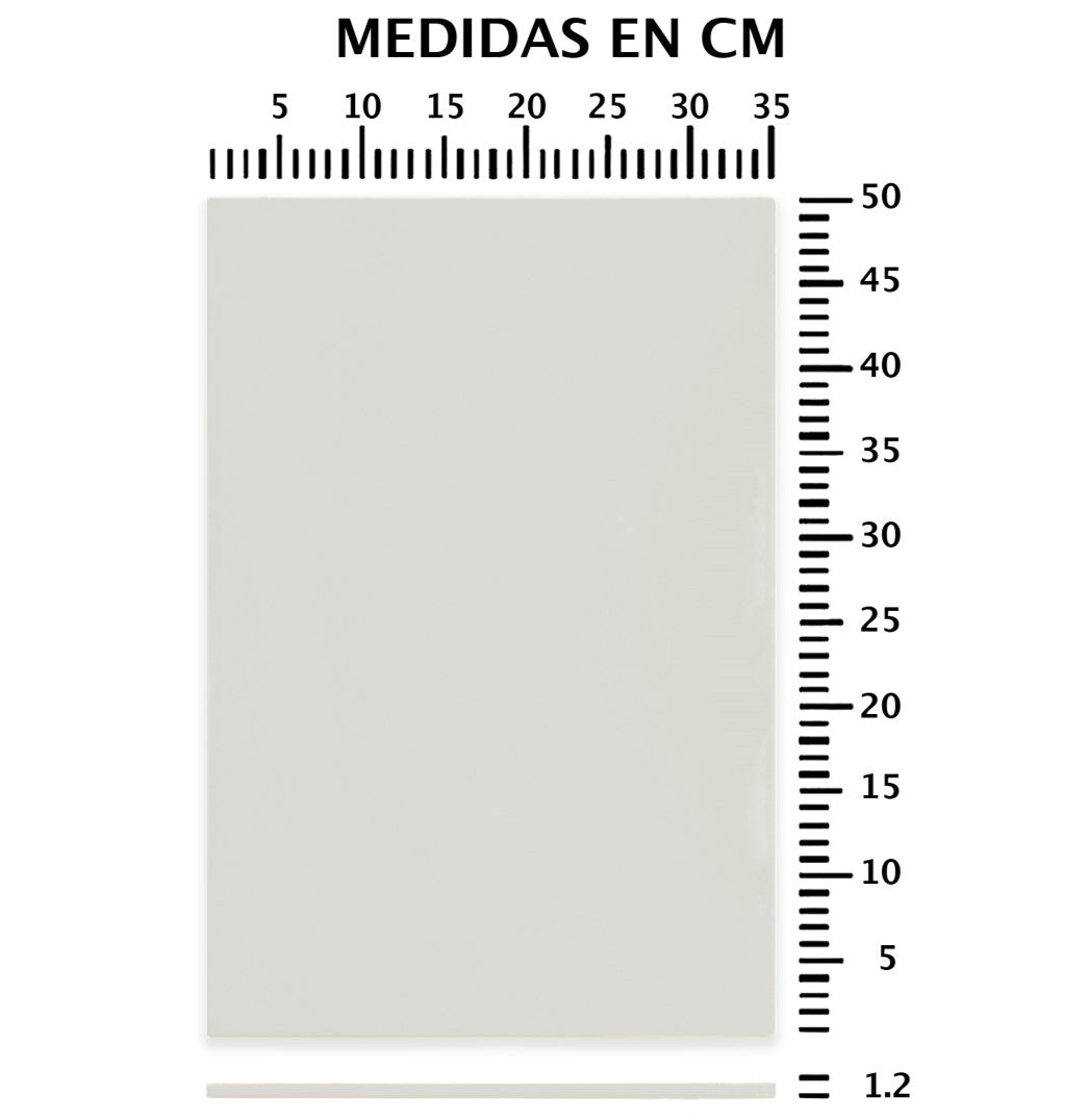 TABLA PARA PICAR POLIETILENO 50x35X1.2 CM BLANCO SKU : 170-002-111