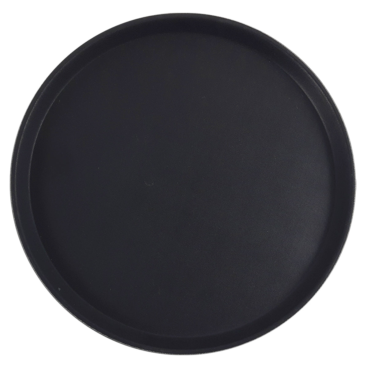 CHAROLA REDONDA 40 CM FIBRA DE VIDRIO NEGRA SKU : 056-003-003