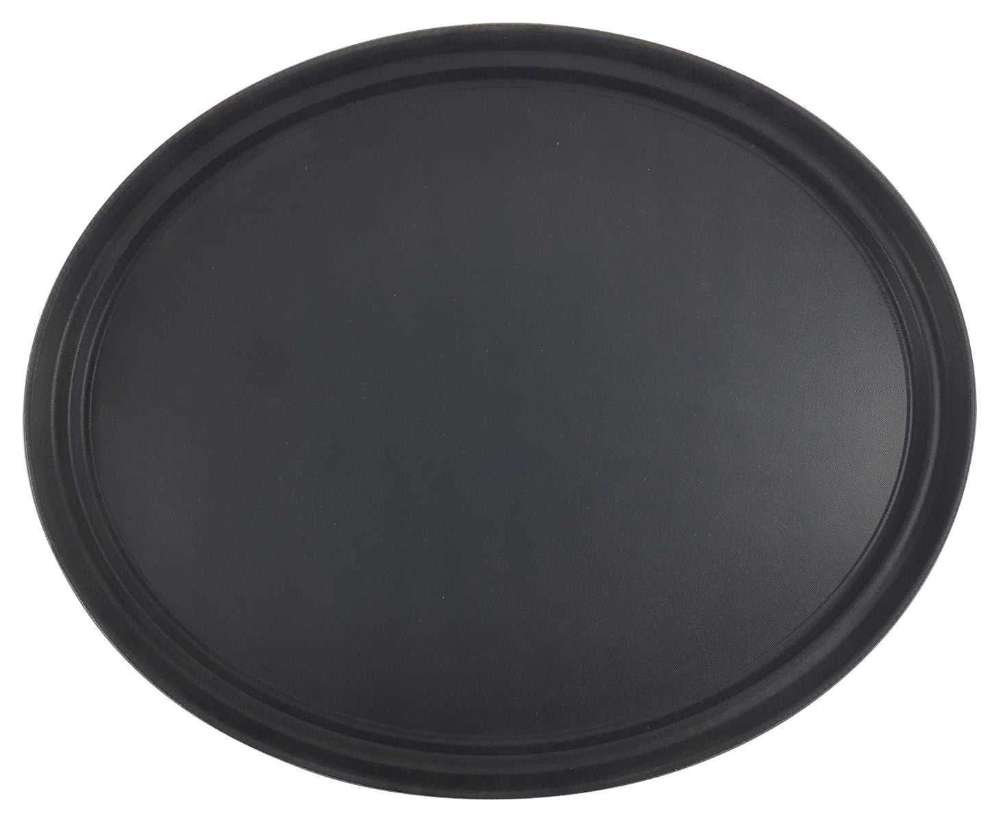 CHAROLA OVAL FIBRA DE VIDRIO 56X68 NEGRA SKU : 056-003-009