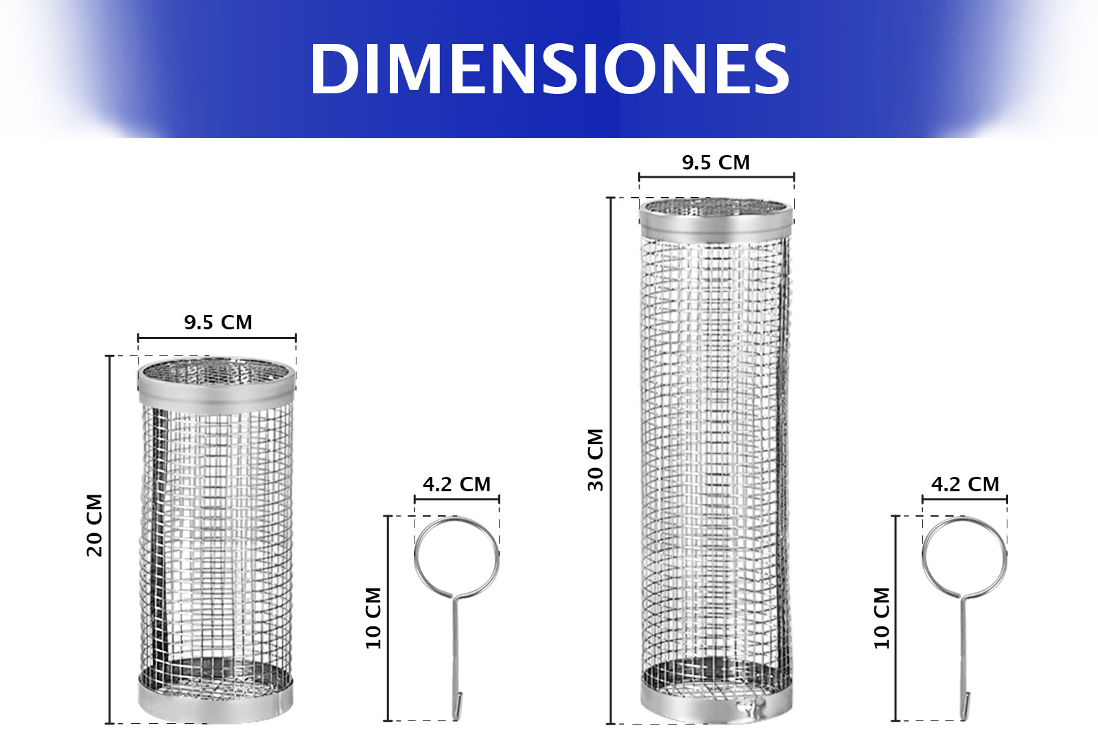 JUEGO DE 2 CESTAS PARA ASAR        SKU : 020-002-913