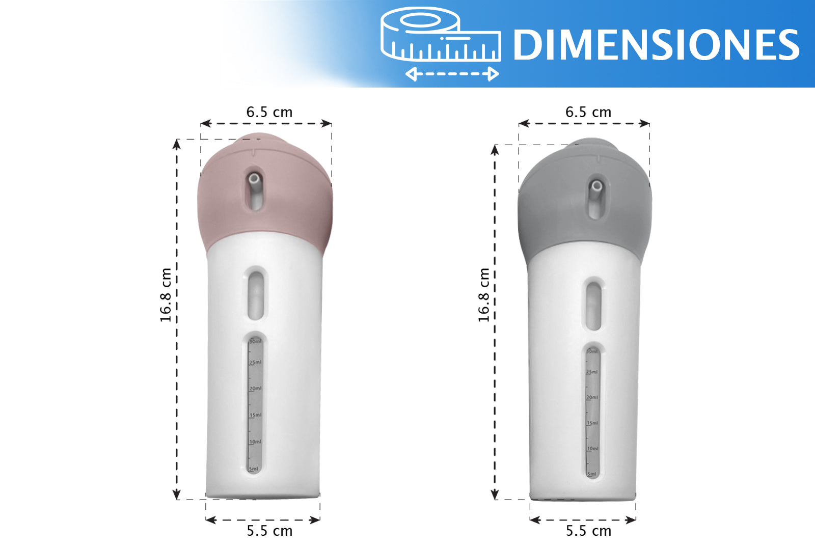 DISPENSADOR CREMAS PARA VIAJE SET DE 2 SKU : 020-004-915