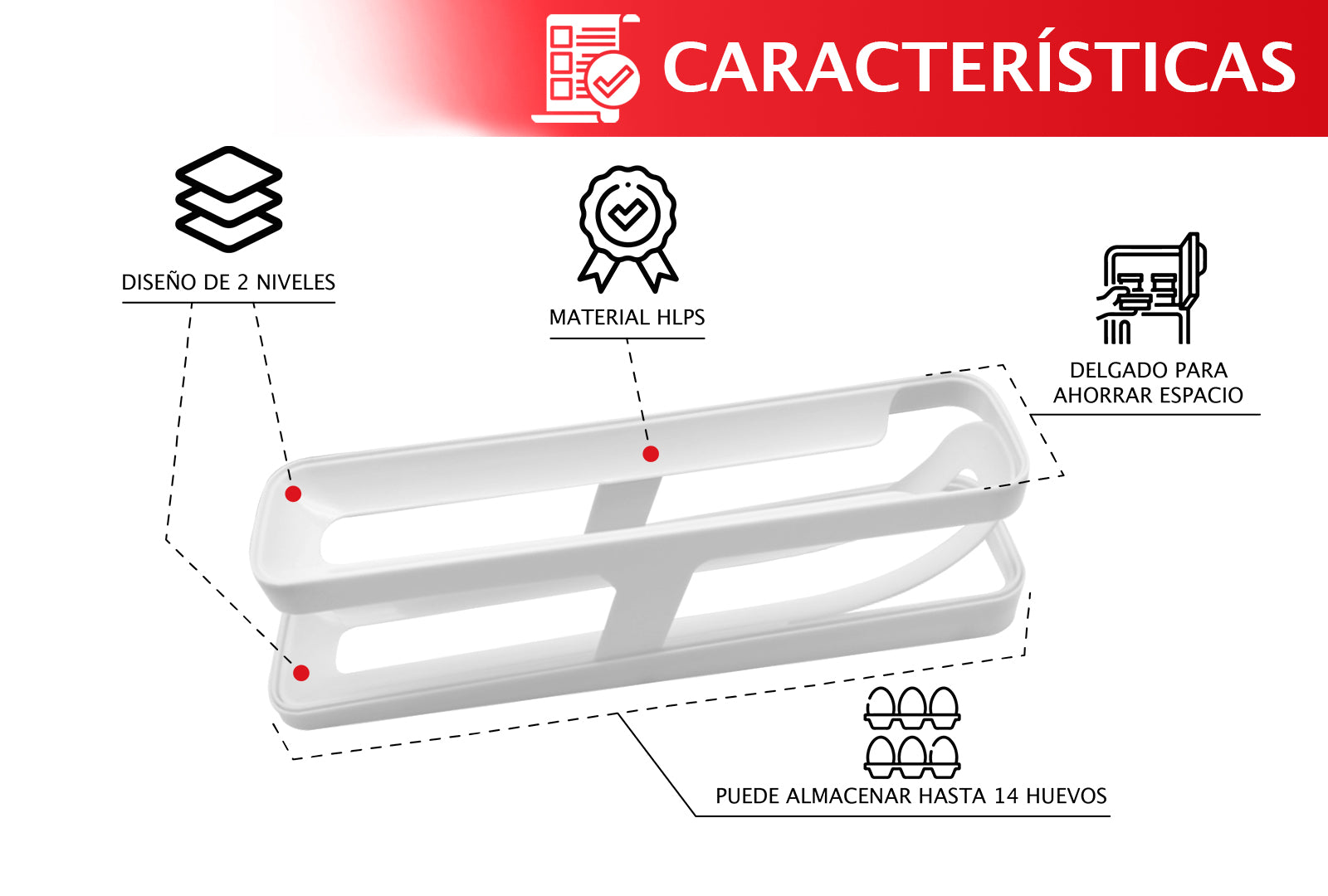 DISPENSADOR DE HUEVOS SKU : 020-001-907