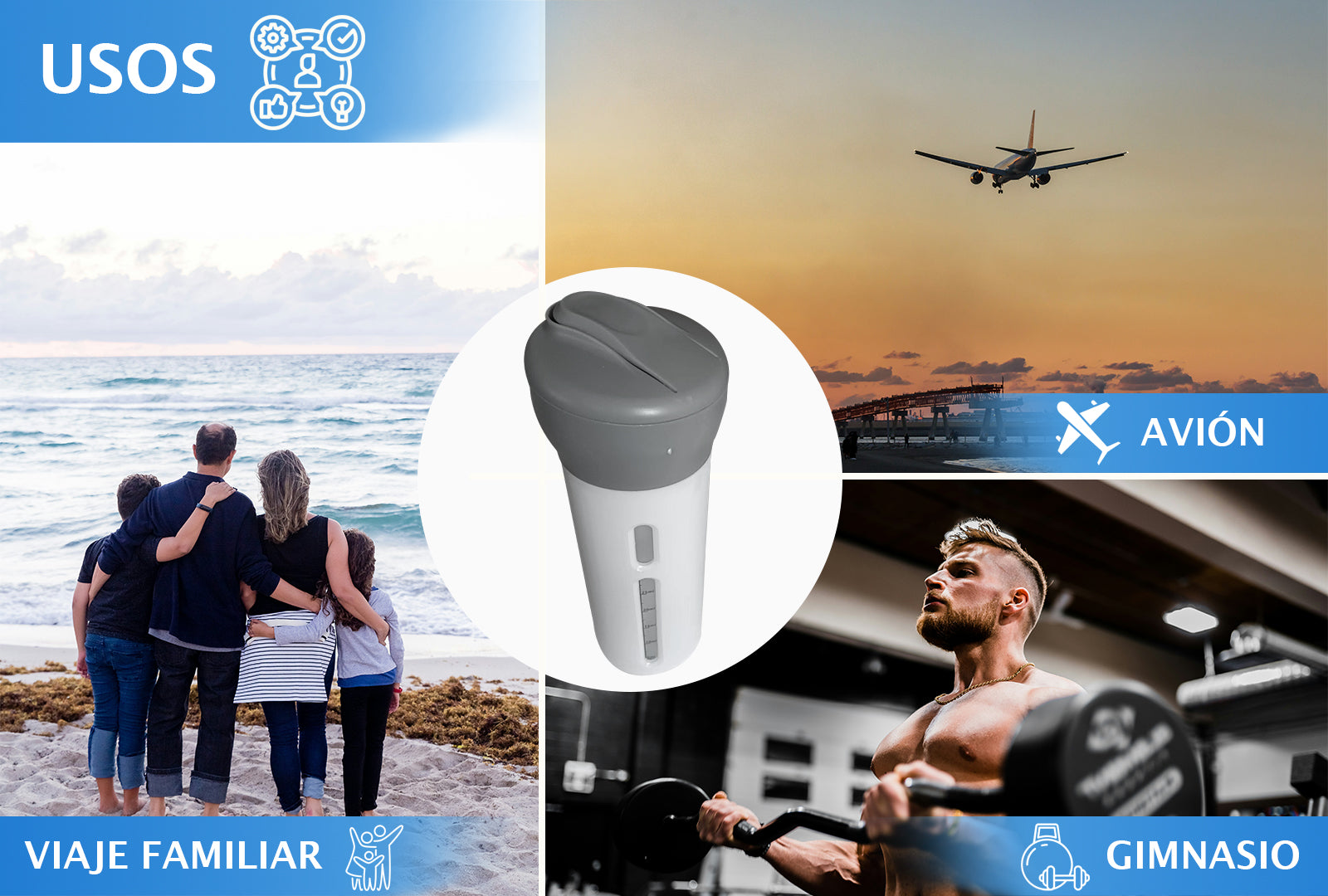 DISPENSADOR CREMAS PARA VIAJE SET DE 2 SKU : 020-004-915