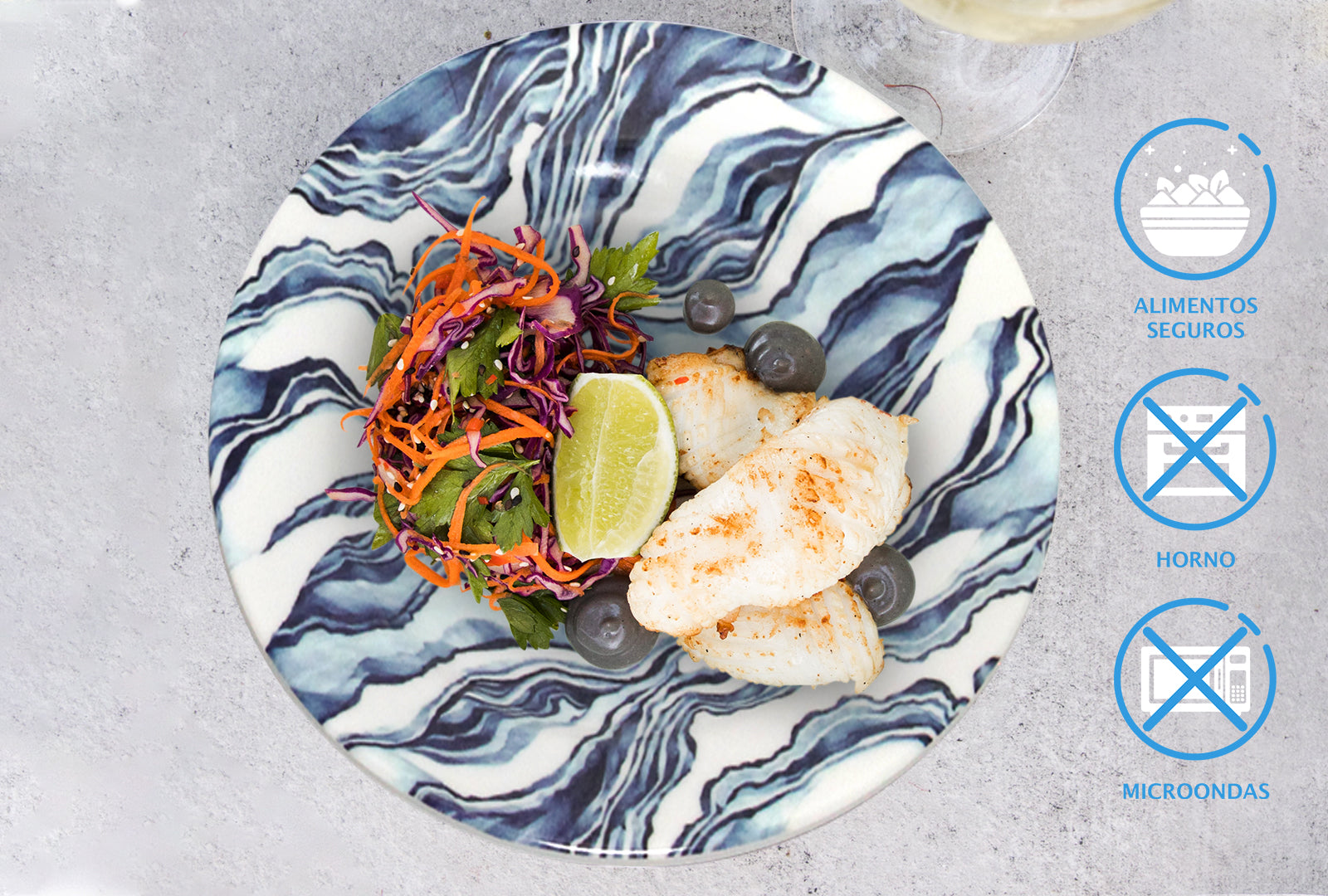 VAJILLA 16 PZAS. DISEÑO DE PULPO SKU : 003-016-911