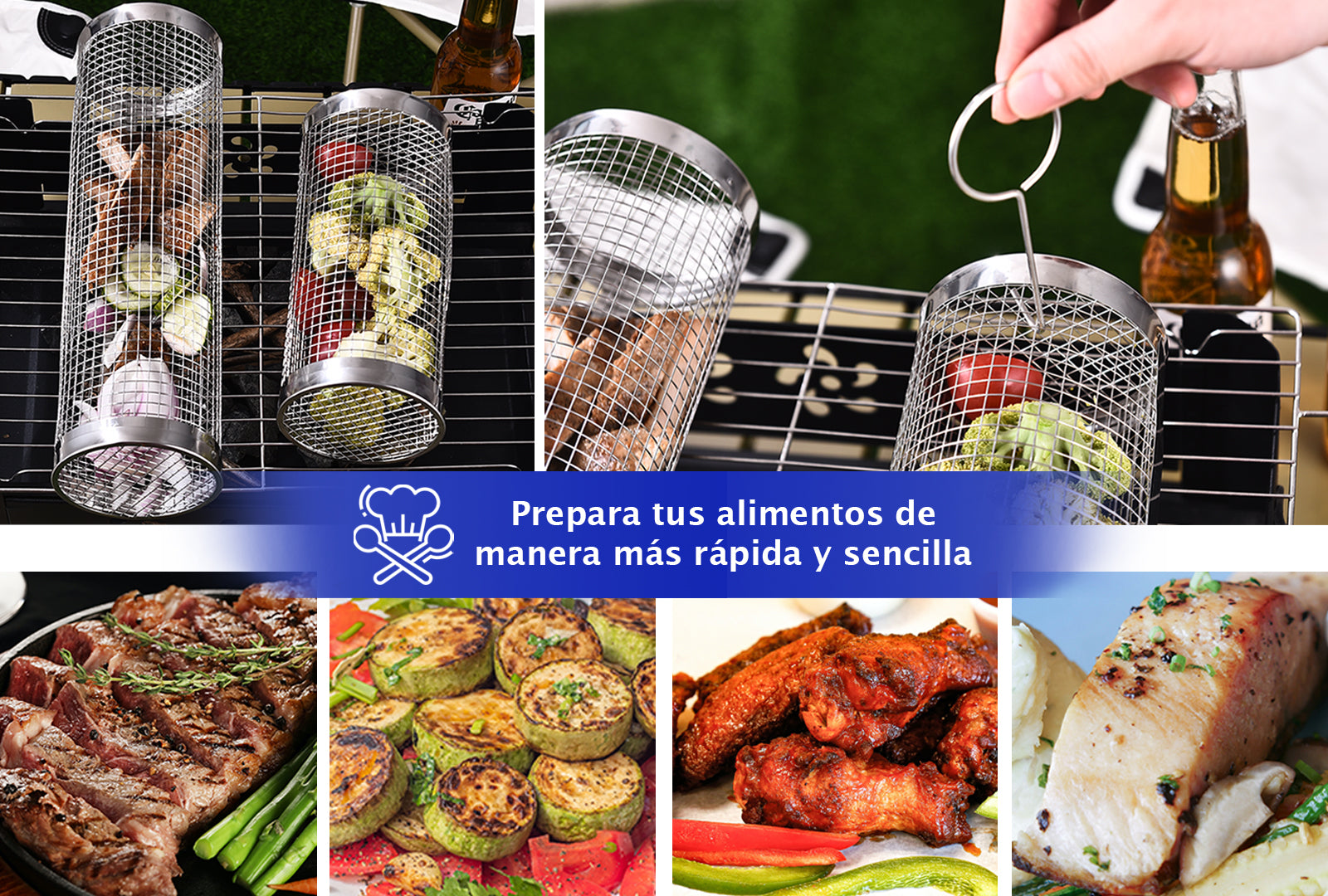 JUEGO DE 2 CESTAS PARA ASAR SKU : 020-002-913